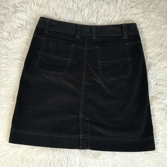 Athleta Black Velvet Velour Roseville Mini Skirt - Picture 9 of 11